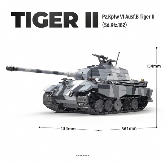 Tiger 2 Snow Camo - 1521pcs