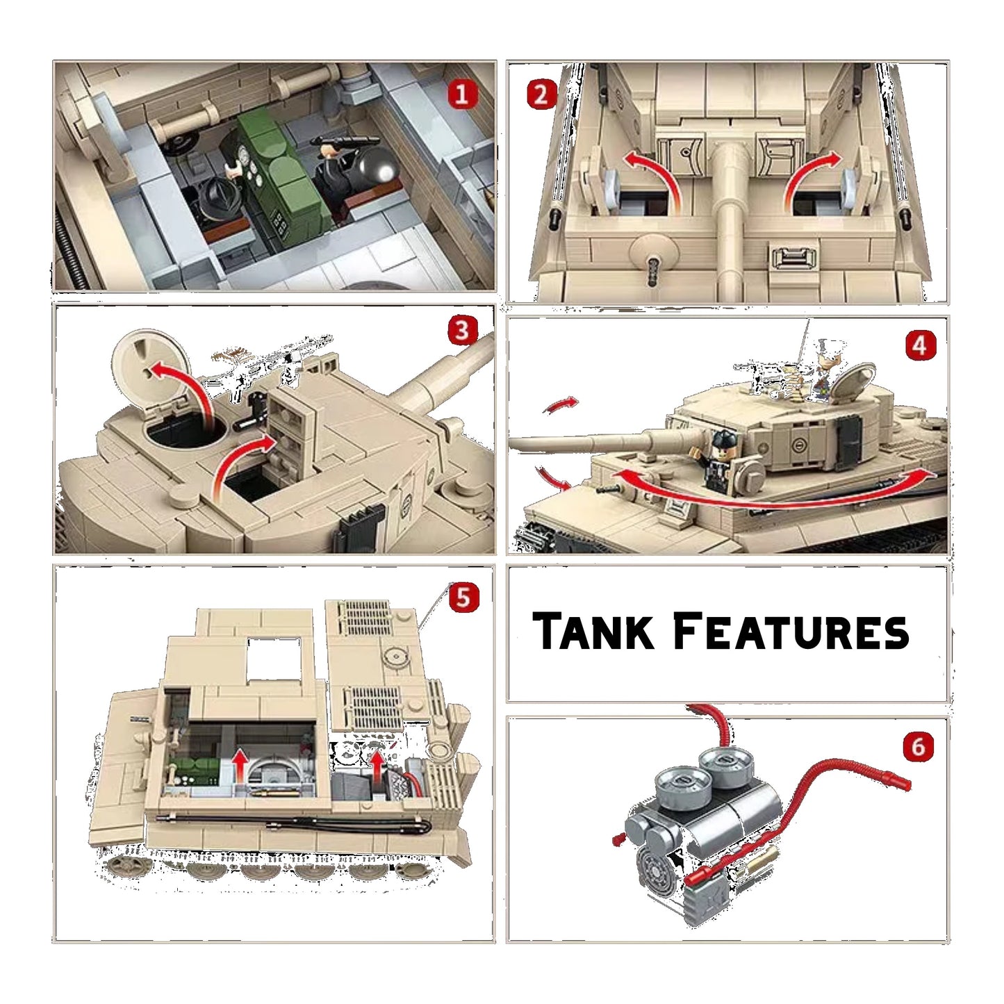 Tiger 1 - 1361 pcs