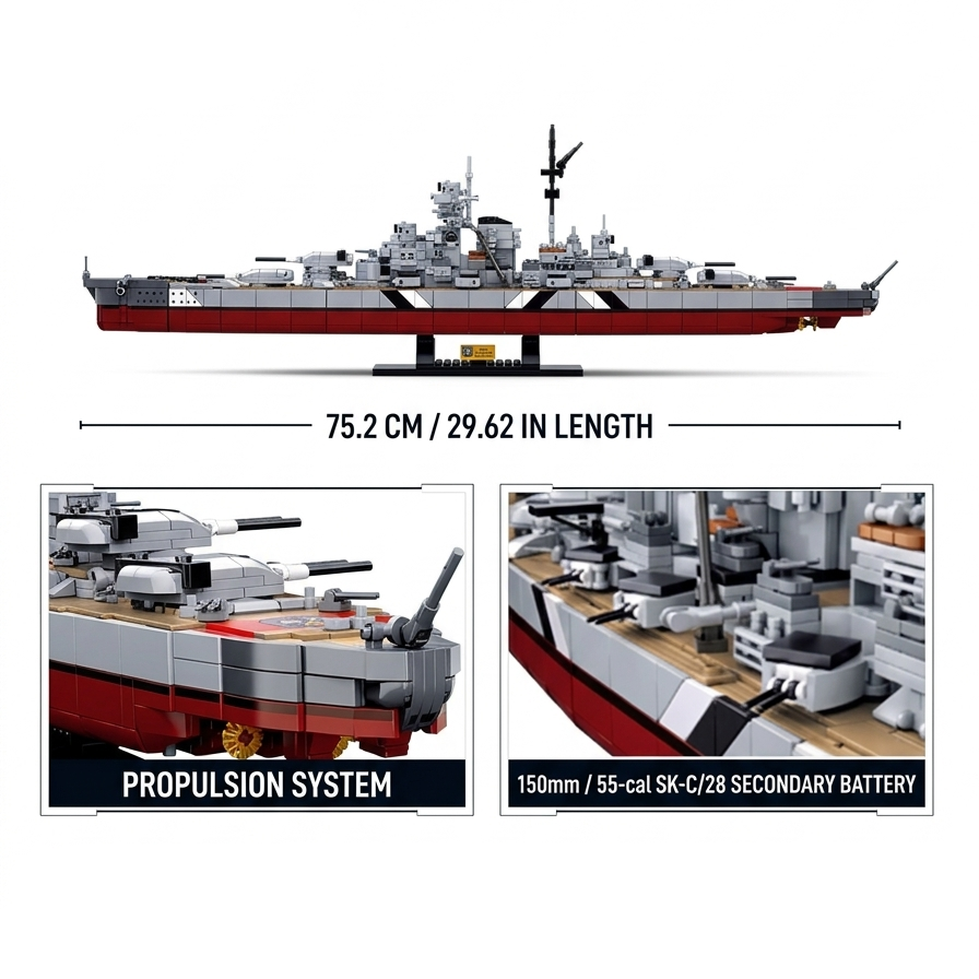 KMS Bismarck - 1849 pcs