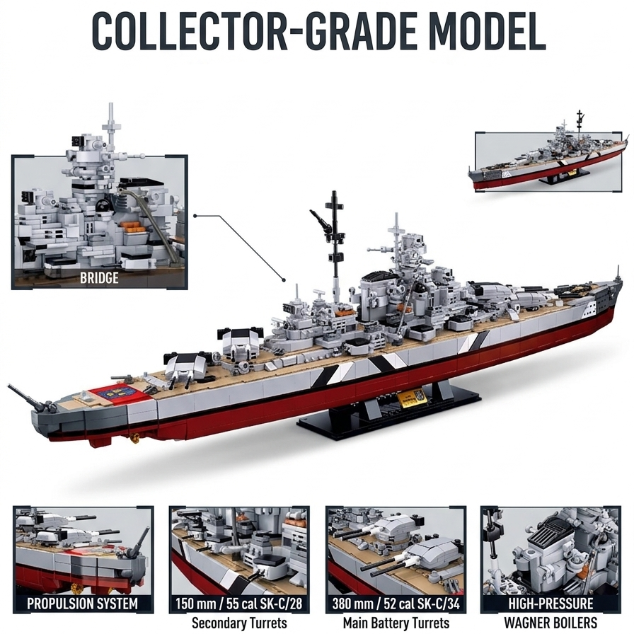 KMS Bismarck - 1849 pcs
