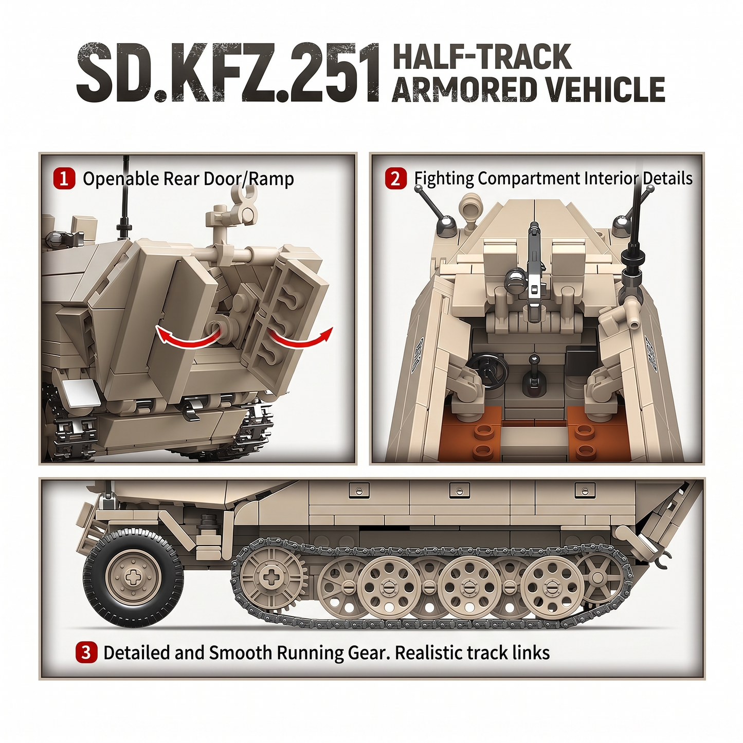 German Half Track - 714 pcs
