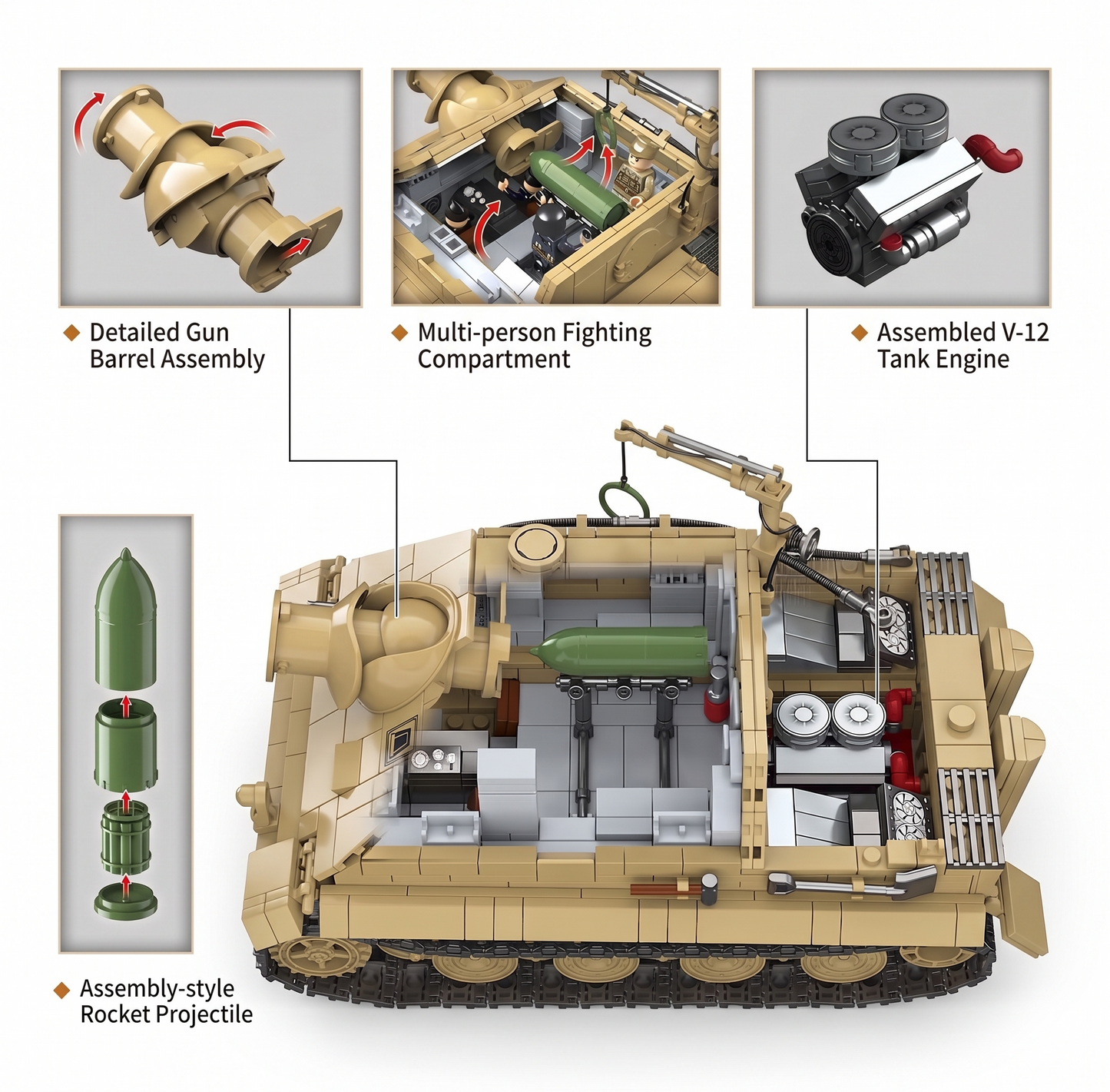 Sturmtiger - 1394 pcs