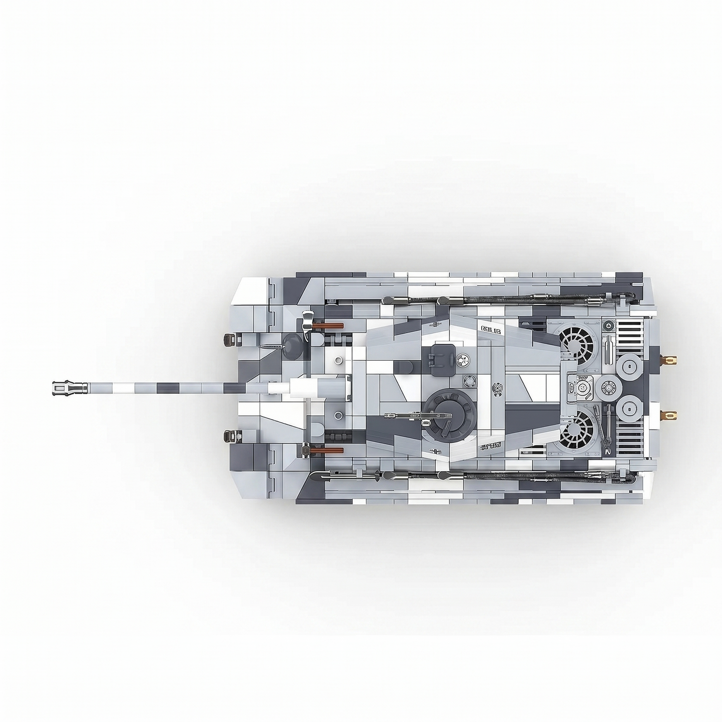 Tiger 2 Snow Camo - 1521pcs