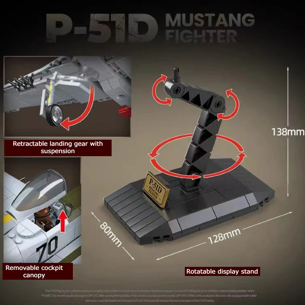 P-51 Mustang - 580 pcs